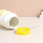 460ml/15.5fl.oz. Girly Checkboard Straw Ceramic Cu - Image 2