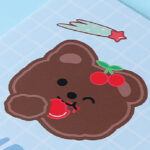 Cherry Bear Hardcover Notebook A6 (Blue) - Image 2
