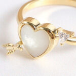 Zircon Loving Heart Ring - Image 2