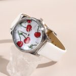 Cherry Dial Stylish Watch - Image 2