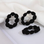 5 black basic point towel rings - Image 2