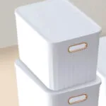 Deep Plastic Storage Organizer White M - Image 3