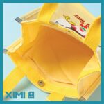 Cute Surprise Cherry Bear Square Canvas Bag - Image 3