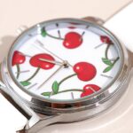 Cherry Dial Stylish Watch - Image 3
