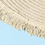 Round Fringe Table Mat (Light Apricot) - Image 3