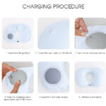 Solid Color Cool Inflatable U-Shaped Pillow (Blue) - Image 3