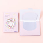 Garden Bunny Series Oil Blotting Sheets 100 Sheets *2 Packs (Purple) - Image 3