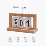 Wooden Page-Turning Desk Calendar For Home Or Office Decor (YWU) - Image 3