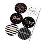 Gold Stamping Happy Birthday Card Set with Envelope and Stickers (YWU) - Image 3