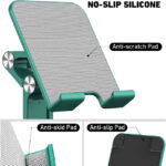 Foldable Phone Tablet Stand Adjustable Desk Holder for iPhone iPad (YWU) - Image 3