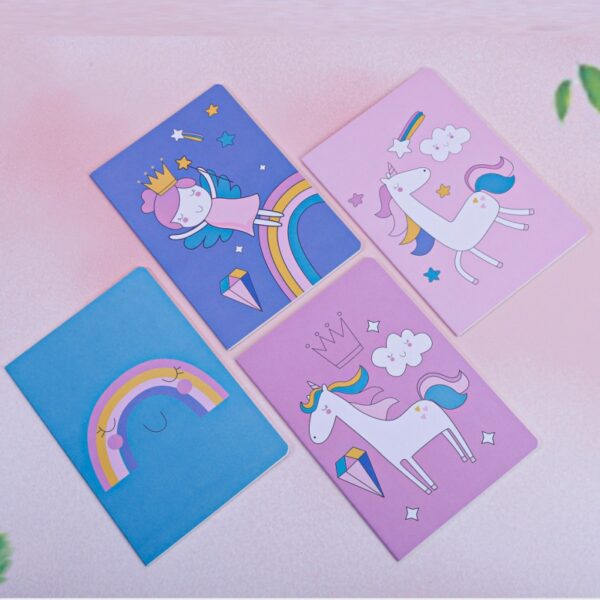 A5 Colorful Cartoon Thread-bound Notebook(80gsm) (32 Sheets)