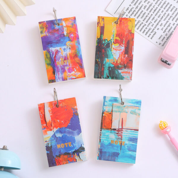 Abstract Oil Painting Collection Vocabulary Notebook (54*90mm) (100 Sheets)
