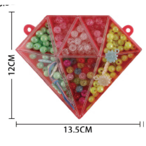 Heart-Shaped Jewelry-Making Set With Beads For Girls (KW)