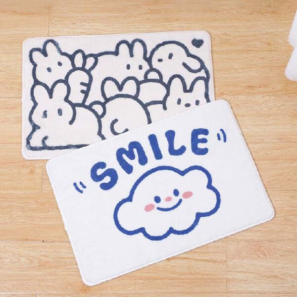 Funny Cartoon Series Lamb Wool Floor Mat