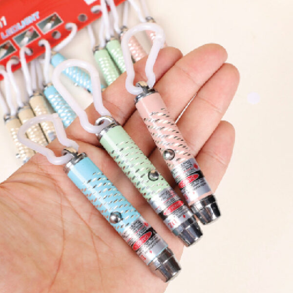 Macaron Laser Light Key Chain (Stars)