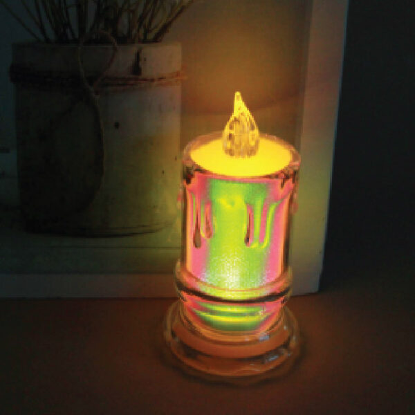 Colorful Candle Lamp (Includes Battery)