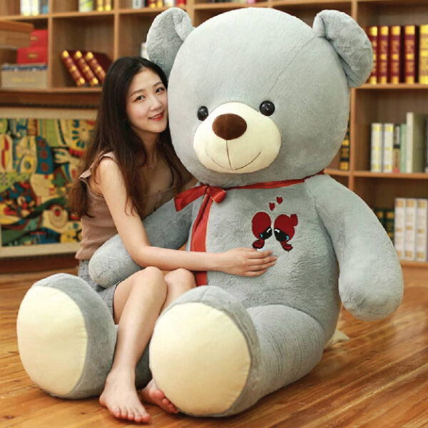 Teddy Bear  Light Grey Color (80Cm)