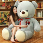 Teddy Bear  Light Grey Color (80Cm) - Image 2
