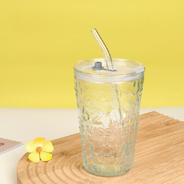 521 Ratio Glass (Straw With Lid 480Ml) 1210300023
