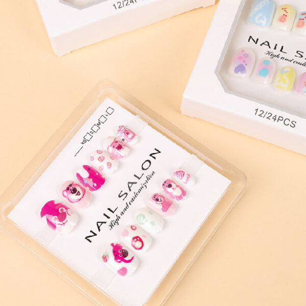 Fashion Printing Childrens False Nails