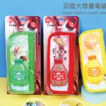 208019 Soda Bottle Decompression Doll Double Pencil Case
