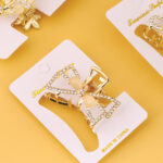 Boxed Cats Eye Rhinestone Alloy Middle Claw 4012000267