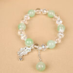 Gradient Butterfly Pendant Bracelet