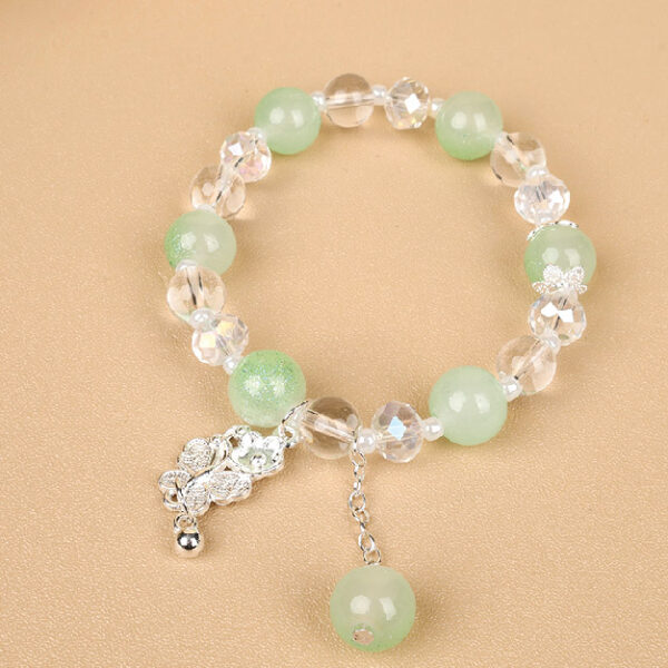 Gradient Butterfly Pendant Bracelet
