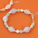 Gradient Ice Flower Crack Bead Bracelet