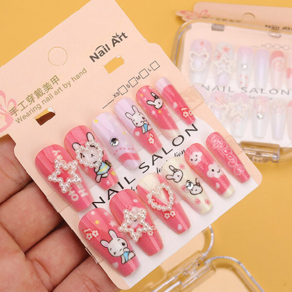 605 Cartoon Multidiamond Long False Nails 4031400082