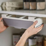 Kitchenclub Under-Shelf Spice Rack with 6 Containers – Grey - Image 2