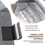Insulated Minimalist Lunch Bag Light Weight Convenient Large - Image 2