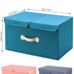 Foldable Storage Box Organizer With Double Cover - Image 2
