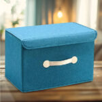 Plain Color Foldable Storage Box Organizer Small - Image 2