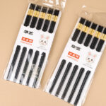 A- 122 Jinfu Alloy Chopsticks (10 Pairs) - Image 2