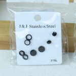 Long Black Shaped Earrings (Random) 89494 - Image 2