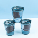 Leather Sleeve Bamboo Joint Straw Cup (With Lid) 92045 - Image 2