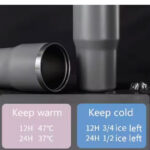 Zj15839 Stainless Steel Tumbler With Straw Reusable Cup - Image 3