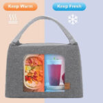 Insulated Minimalist Lunch Bag Light Weight Convenient Large - Image 3