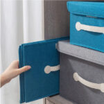 Foldable Storage Box Organizer With Double Cover - Image 3