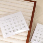 Fashion Rhinestone Twelve Pairs Of Earrings - Image 3