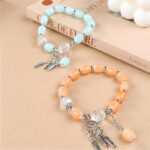 New Chinese Jujube Bead Xiangyun Tassel Bracelet 4021000384 - Image 3