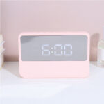 Simple Smart Digital Alarm Clock (Light Pink)