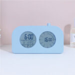 Fashionable Dual Screen Digital Alarm Clock (Blue)