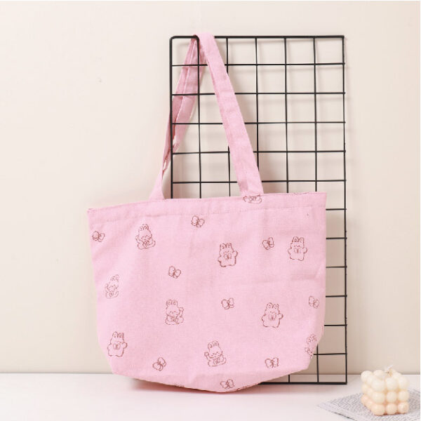 Cute Animals Printed Large Canvas Bag