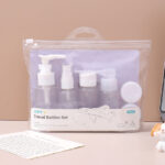 Travel Series Dull Polished Bottles 9Pcs/Set For Toiletries (B)