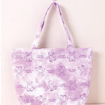 Tie-Dye Printed Bear Large Canvas Bag