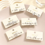 Silver-Plating Earrings 3Pairs/Set 44