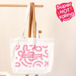 Simple Line Canvas Bag (White)