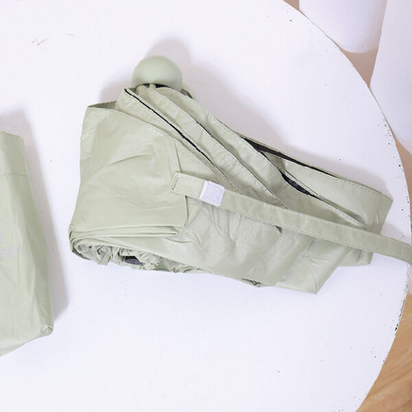 Solid Color Pocket Folding Umbrella
